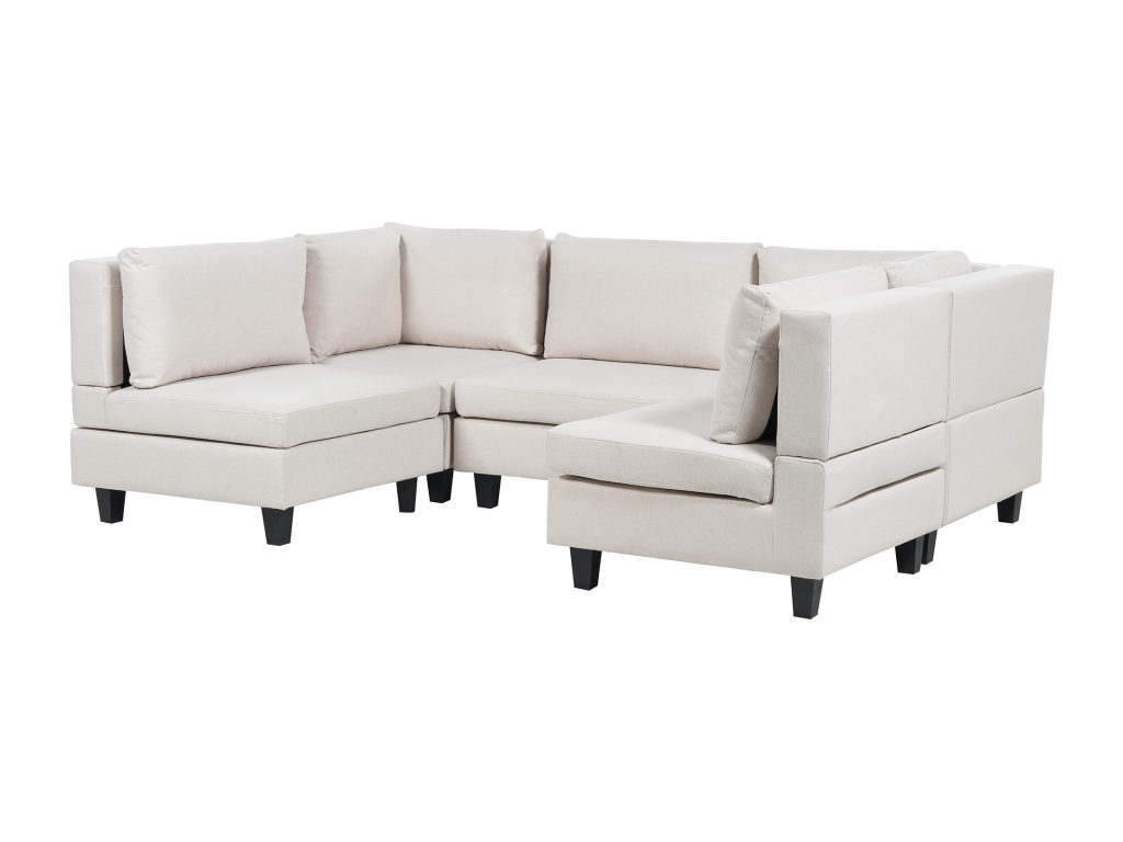 Divano in tessuto beige - dlz1766459573879