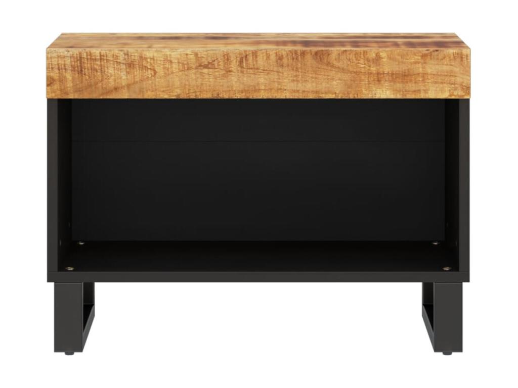 Mobile TV in legno massello marrone, 60 x 33 x 43,5 cm