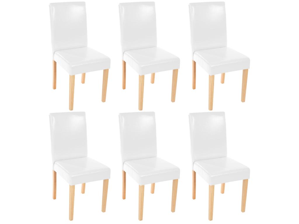 Sedia in similpelle bianca