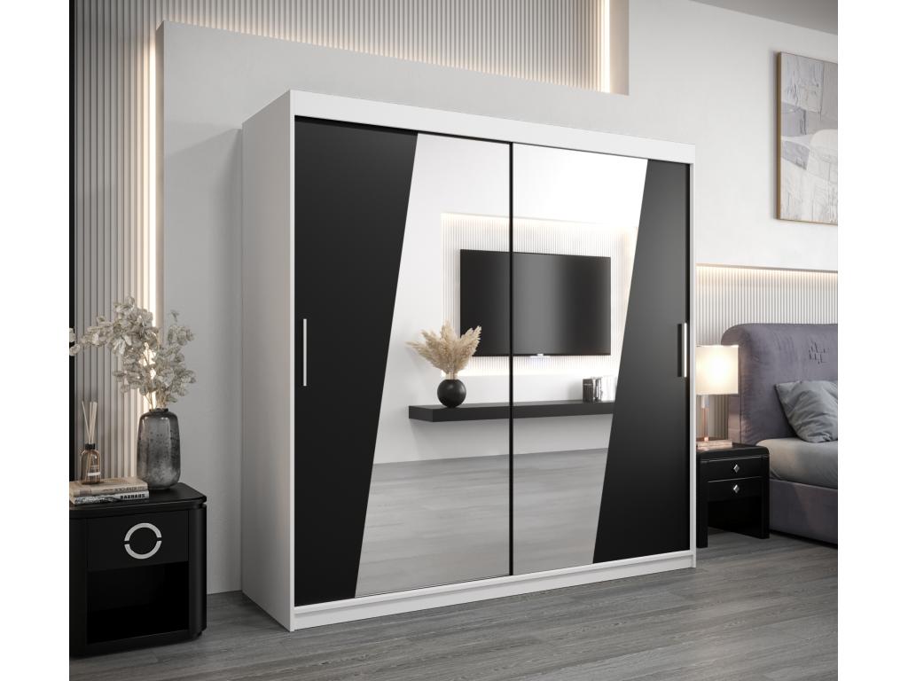 Armadio nero, 200 x 62 x 200 cm