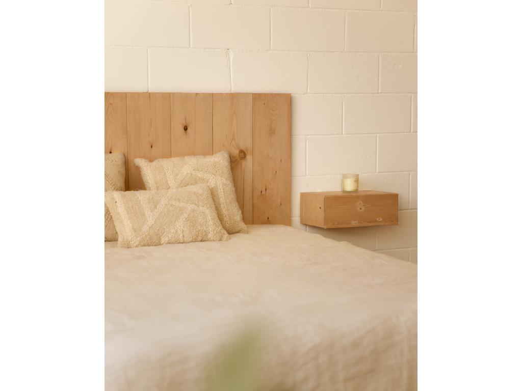 Letto in legno di pino marrone, 100 x 60 cm