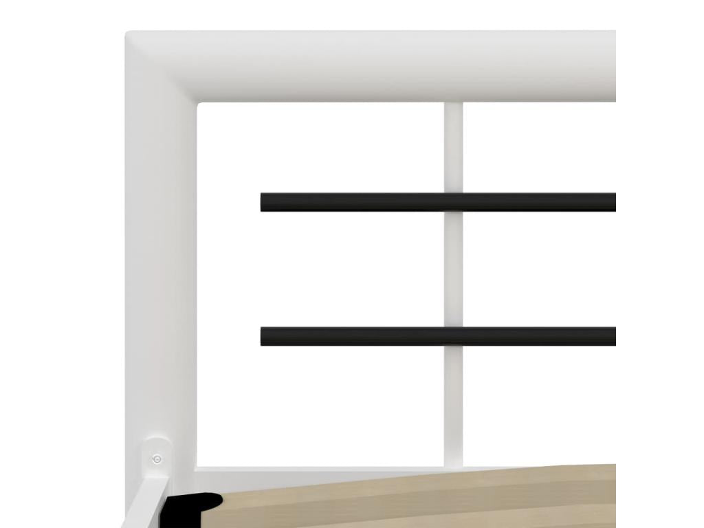 Letto in metallo bianco, 100 x 200 cm