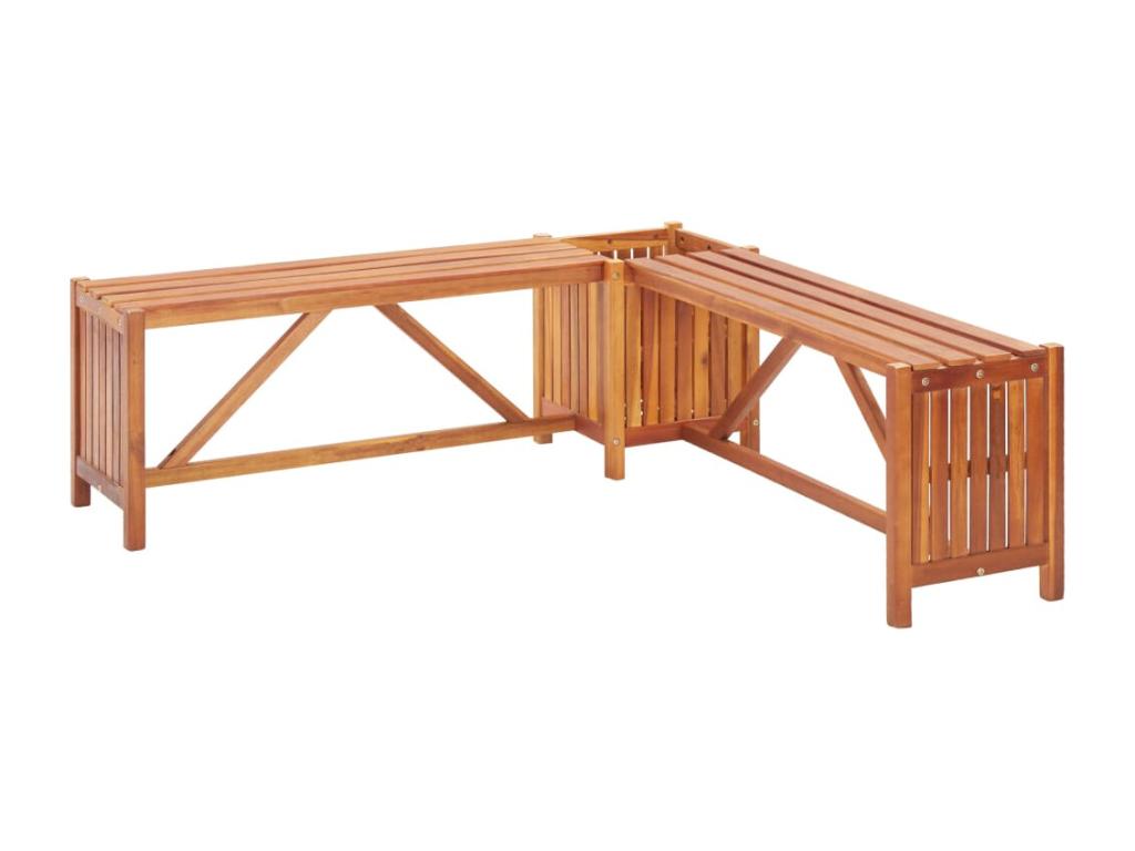 Panca marrone, 117 x 117 x 40 cm