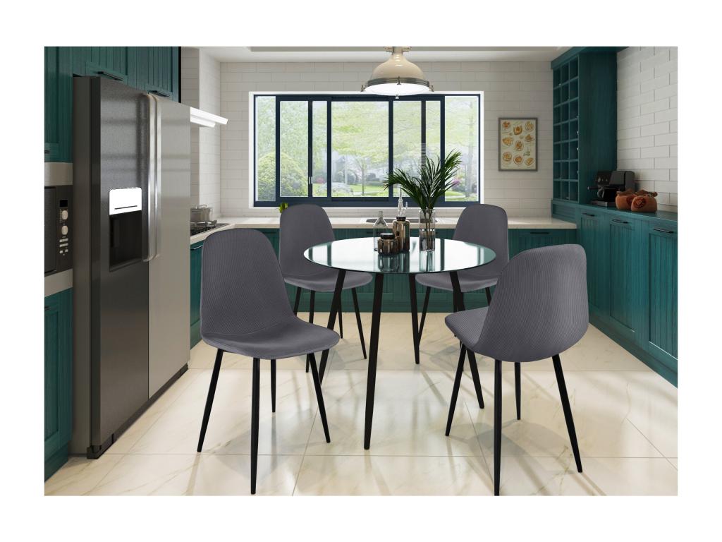 Mobili per la casa in tessuto antracite