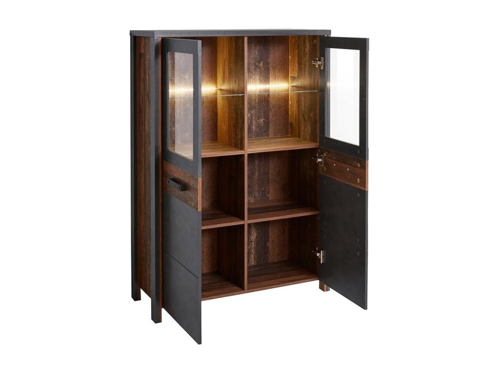 Credenza in legno di quercia grigia