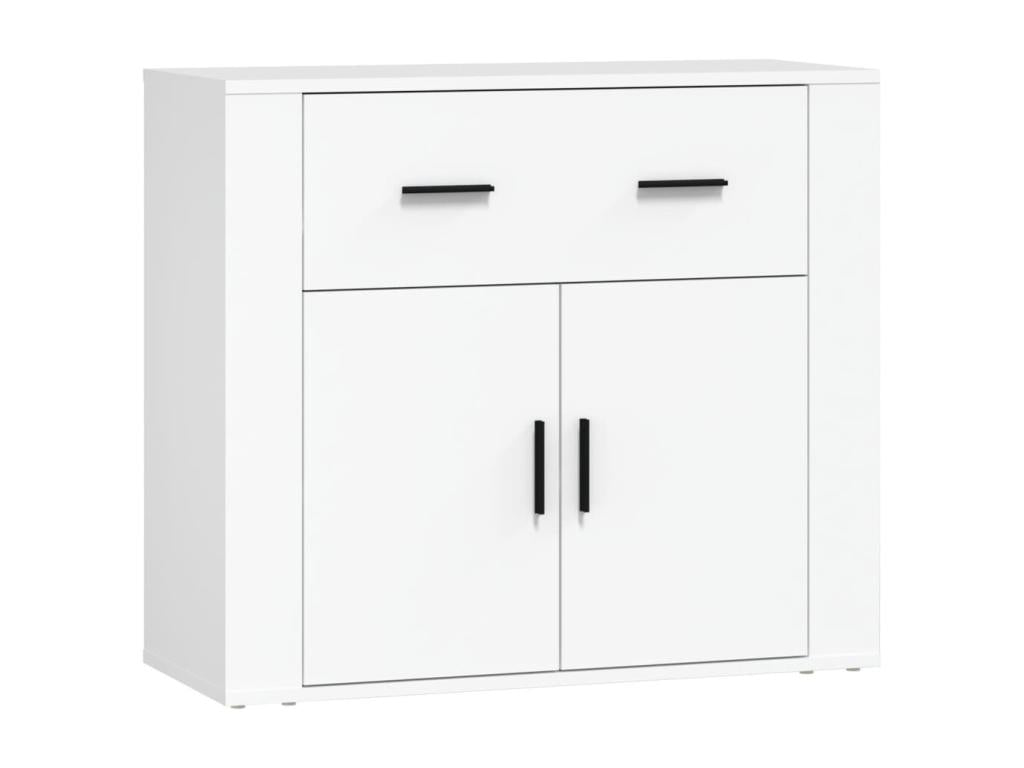 Credenza in legno ingegnerizzato bianco, 80 x 33 x 70 cm