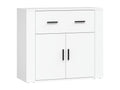 Credenza in legno ingegnerizzato bianco, 80 x 33 x 70 cm