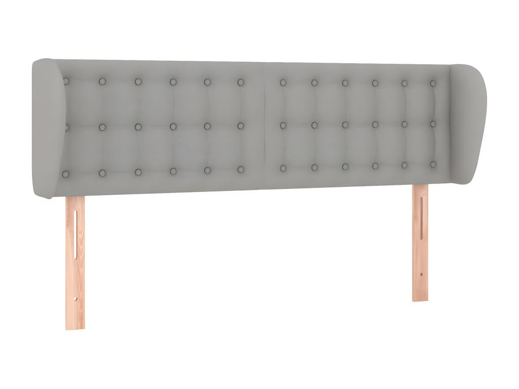 Letto in tessuto grigio, 147 x 23 x 78 cm