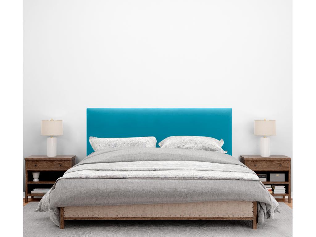 Letto in velluto blu, 135 x 140 x 120 cm