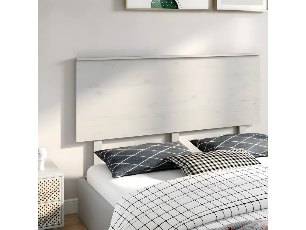 Letto in legno massello bianco, 154 x 6 x 82,5 cm