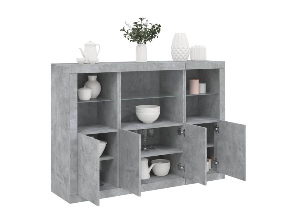 Credenza in legno ingegnerizzato grigio