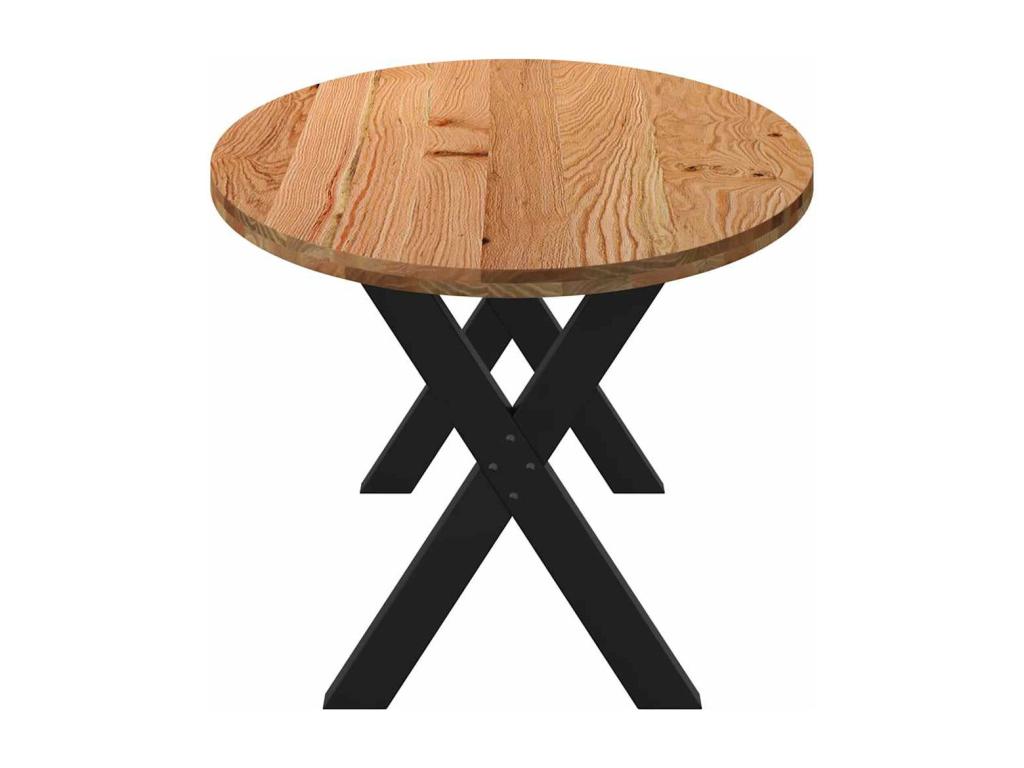 Tavolo da pranzo in legno di quercia marrone