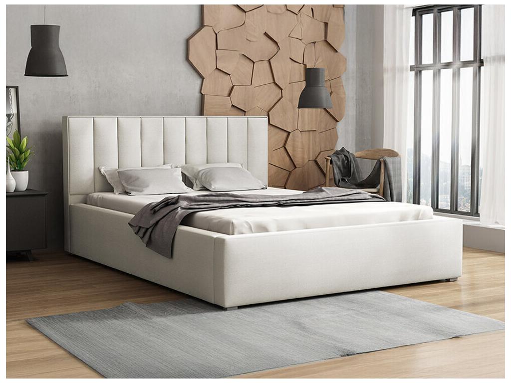 Letto grigio, 140 x 223 x 93 cm