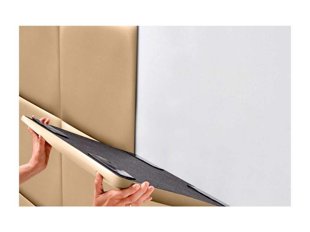 Letto in similpelle beige