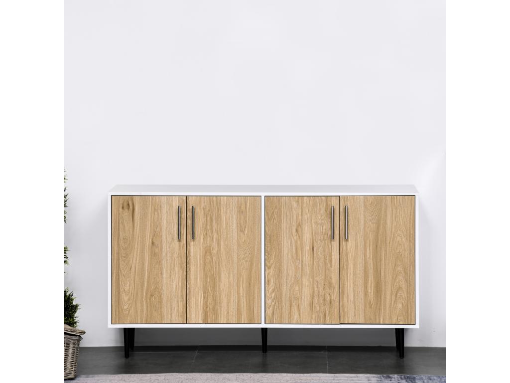 Credenza in legno di rovere beige - dlz1766459734047