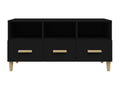 Mobile TV in legno ingegnerizzato nero, 102 x 36 x 50 cm