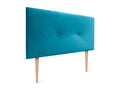 Letto in velluto blu, 90 x 105 cm