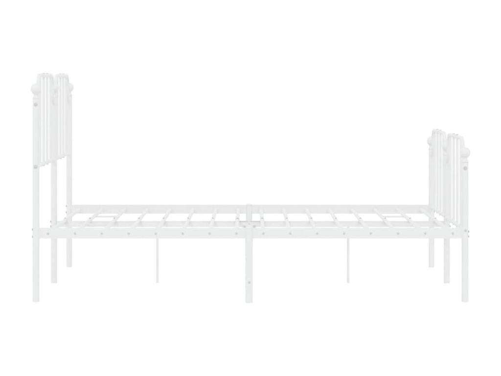 Materasso in metallo bianco, 140 x 200 cm