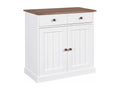 Credenza in legno massello bianco