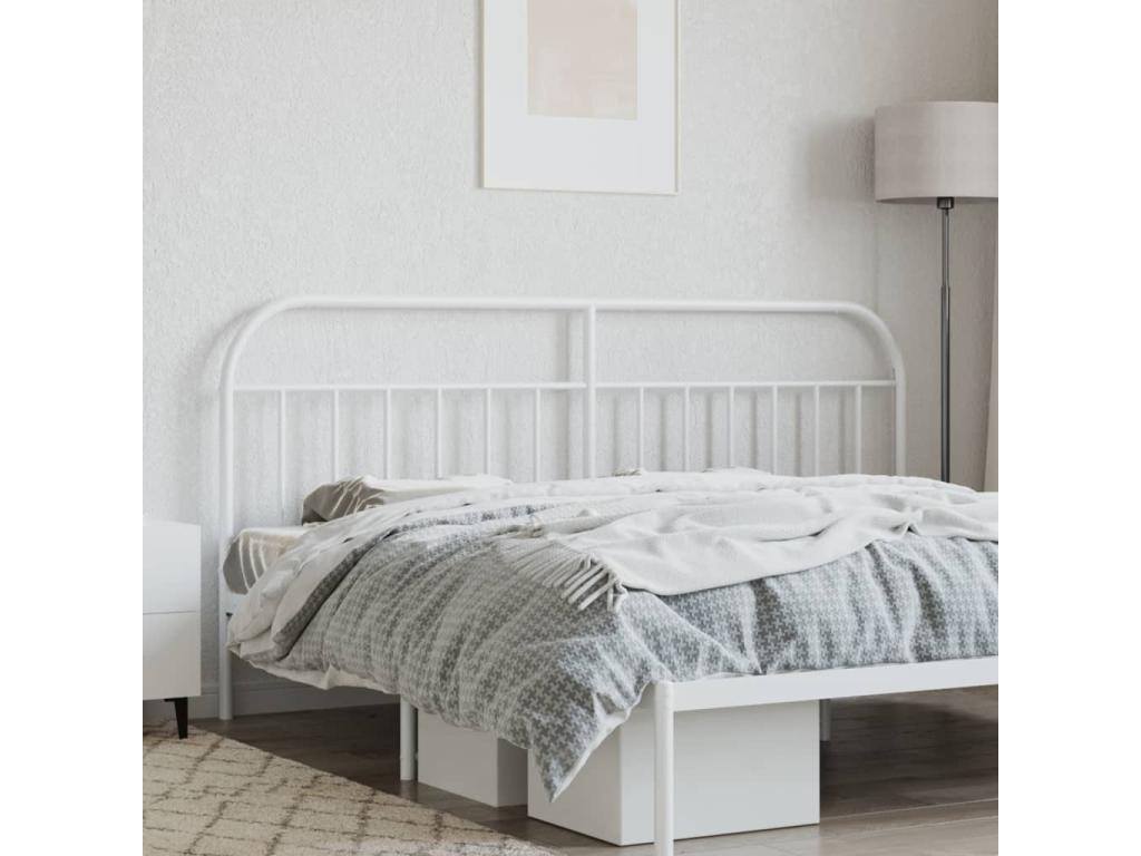 Letto in metallo bianco
