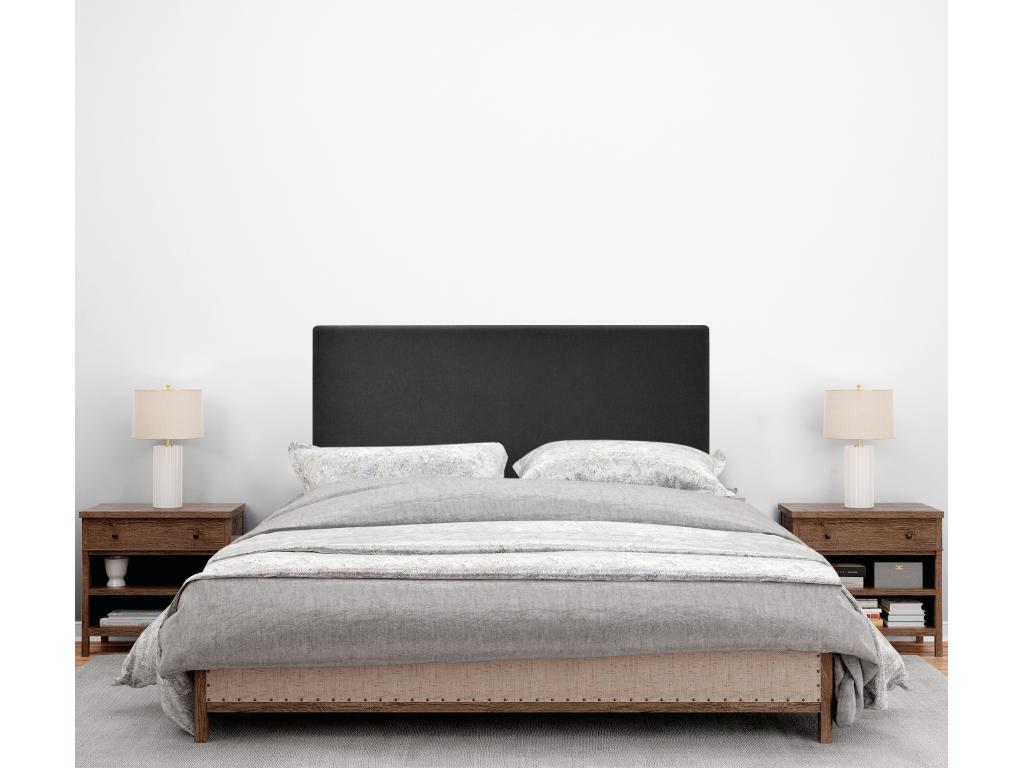 Letto in tessuto nero, 105 x 60 cm