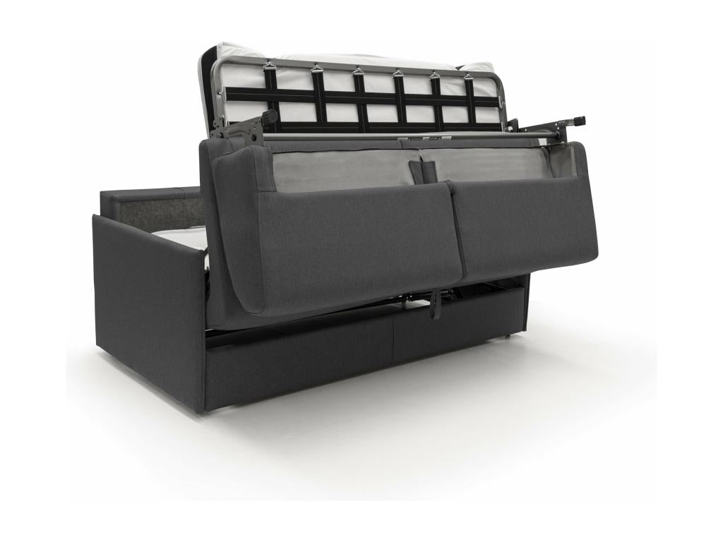 Letto in tessuto nero, 160 x 197 cm