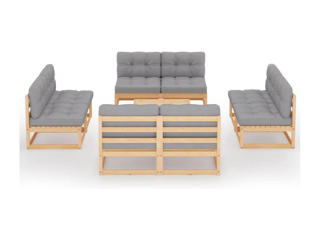 Set di mobili da esterno marroni, 70 x 70 x 67 cm