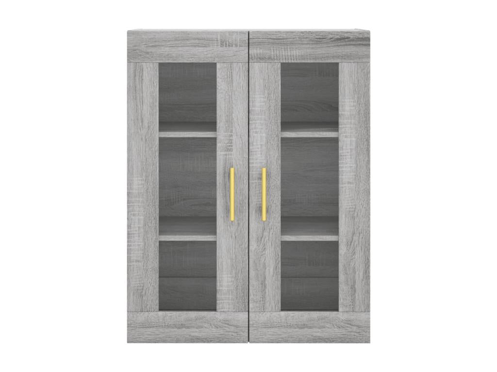 Credenza in legno ingegnerizzato grigio, 69,5 x 34 x 180 cm