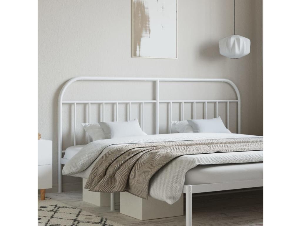 Letto in metallo bianco