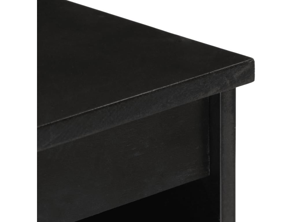 Armadio in legno massello nero, 60 x 33 x 75 cm