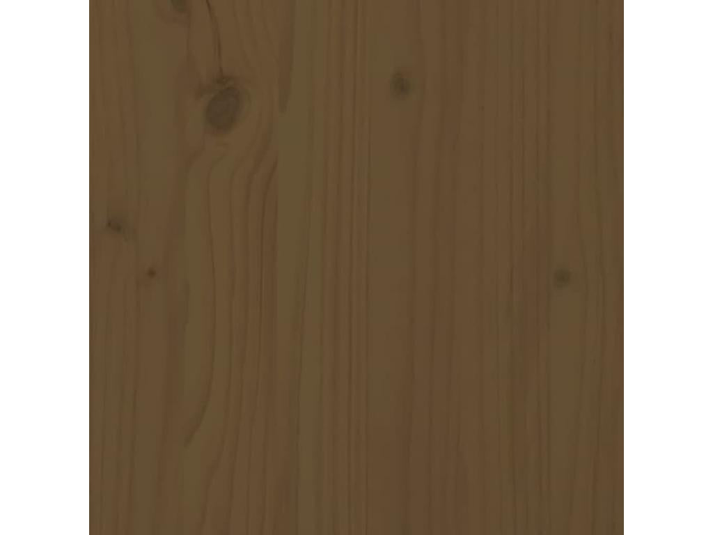 Letto in legno massello marrone, 105,5 x 4 x 100 cm