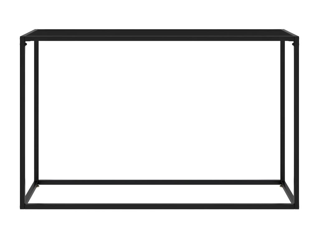 Tavolo in vetro nero, 120 x 35 x 75 cm