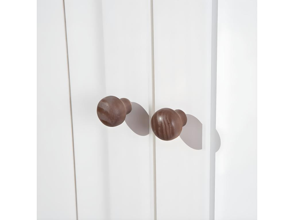 Credenza in legno massello bianco