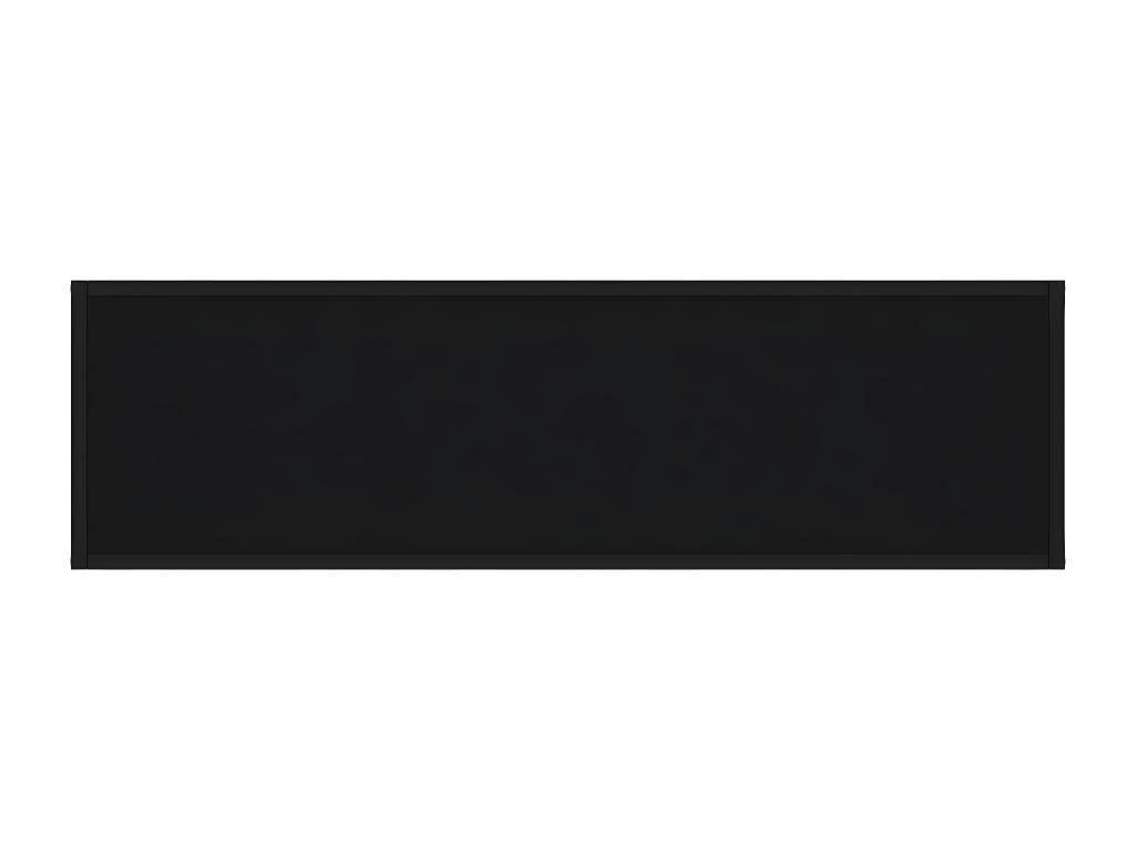 Tavolo in vetro nero, 120 x 35 x 75 cm