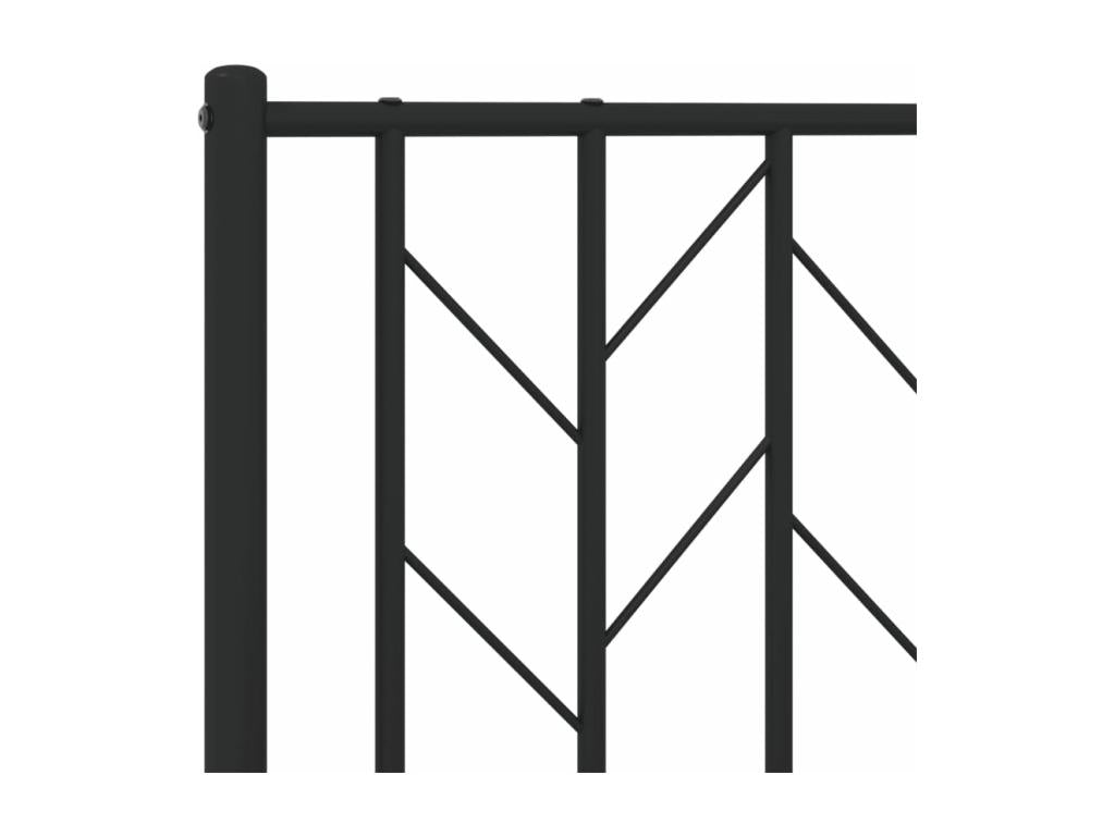 Letto in metallo nero