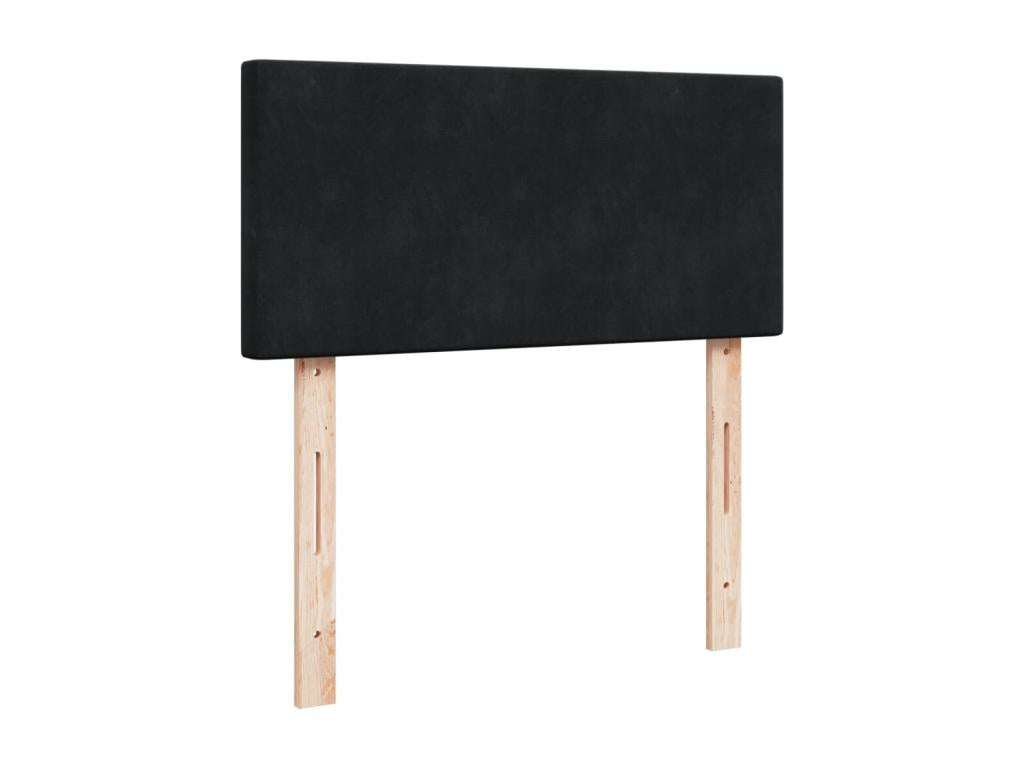 Materasso in velluto nero, 90 x 200 cm