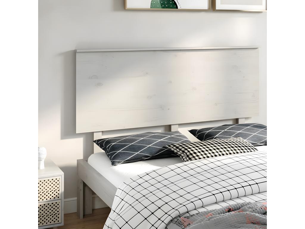 Letto in legno massello bianco, 154 x 6 x 82,5 cm