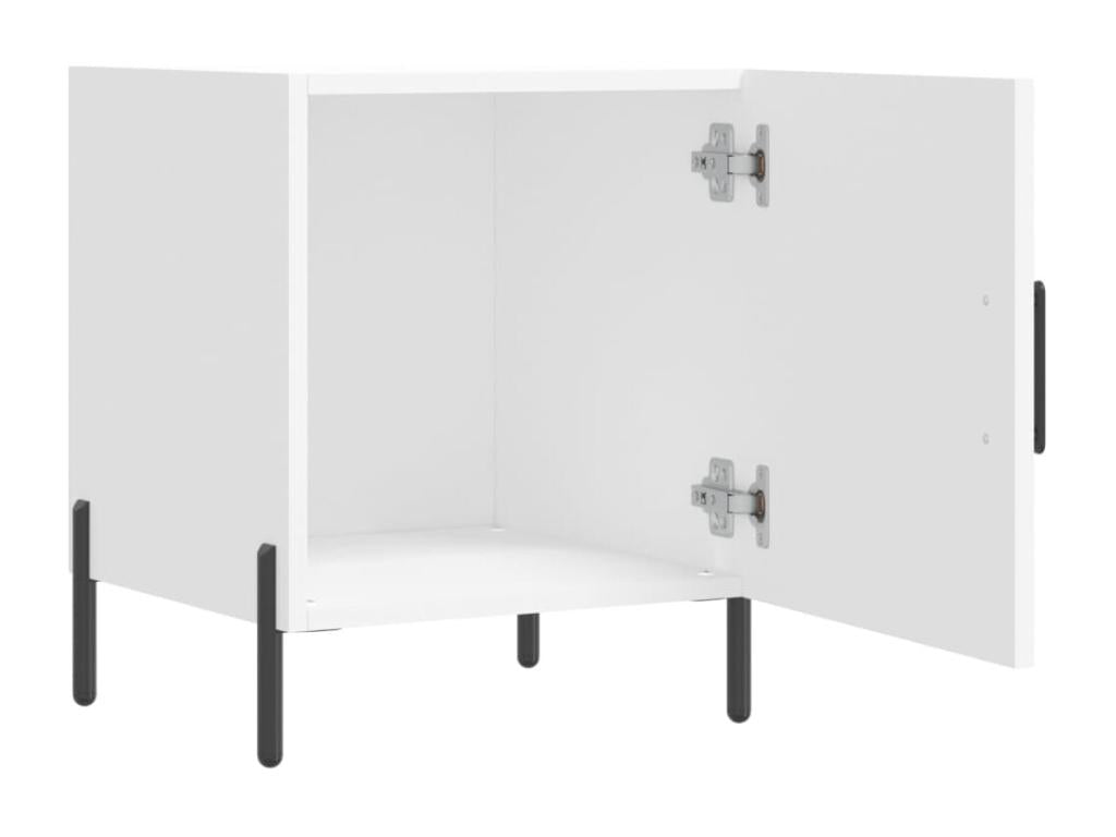 Tavolo in legno ingegnerizzato bianco, 40 x 40 x 50 cm