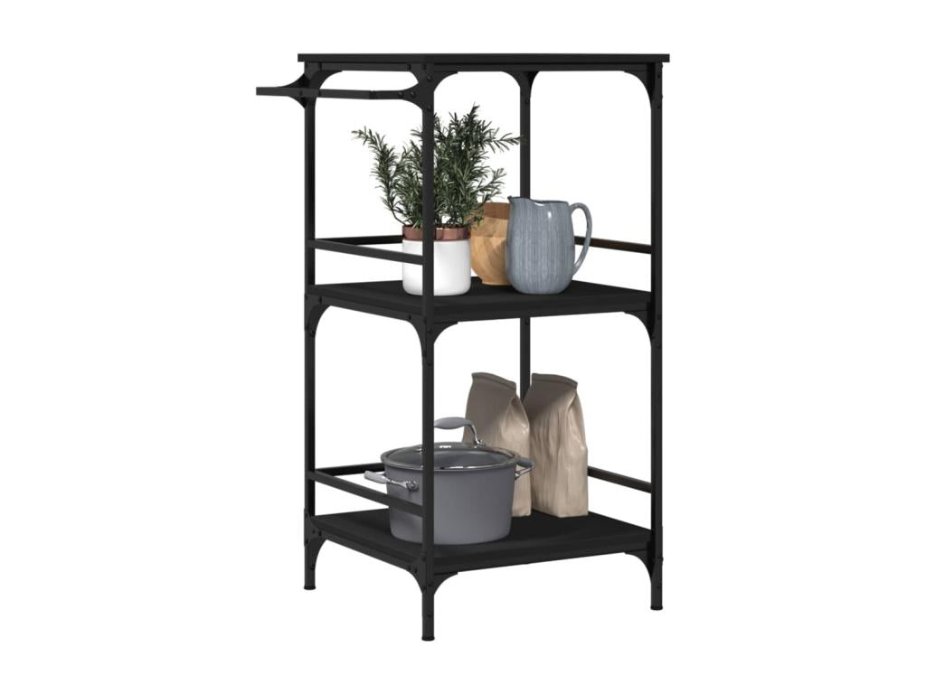 Mobili per la casa in legno ingegnerizzato nero, 60,5 x 50 x 105 cm