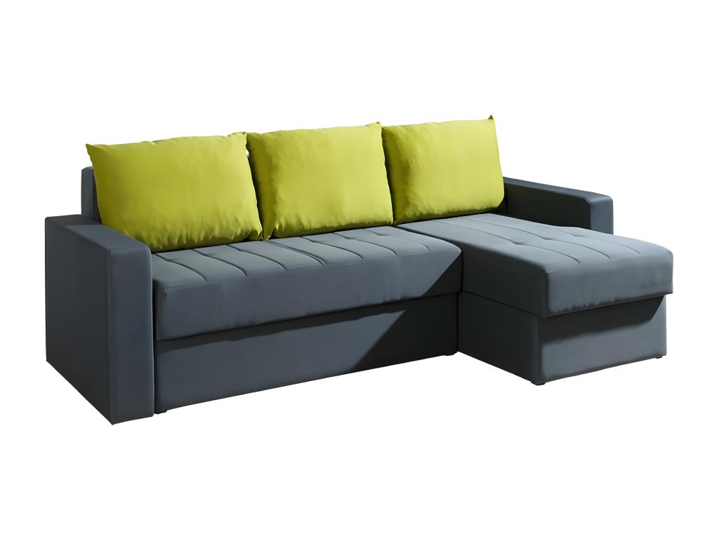 Divano grigio, 233 x 140 x 77 cm