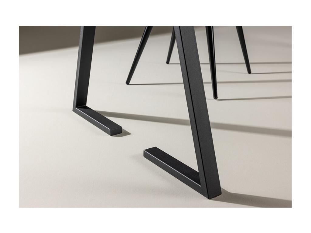 Tavolo nero, 90 x 200 cm