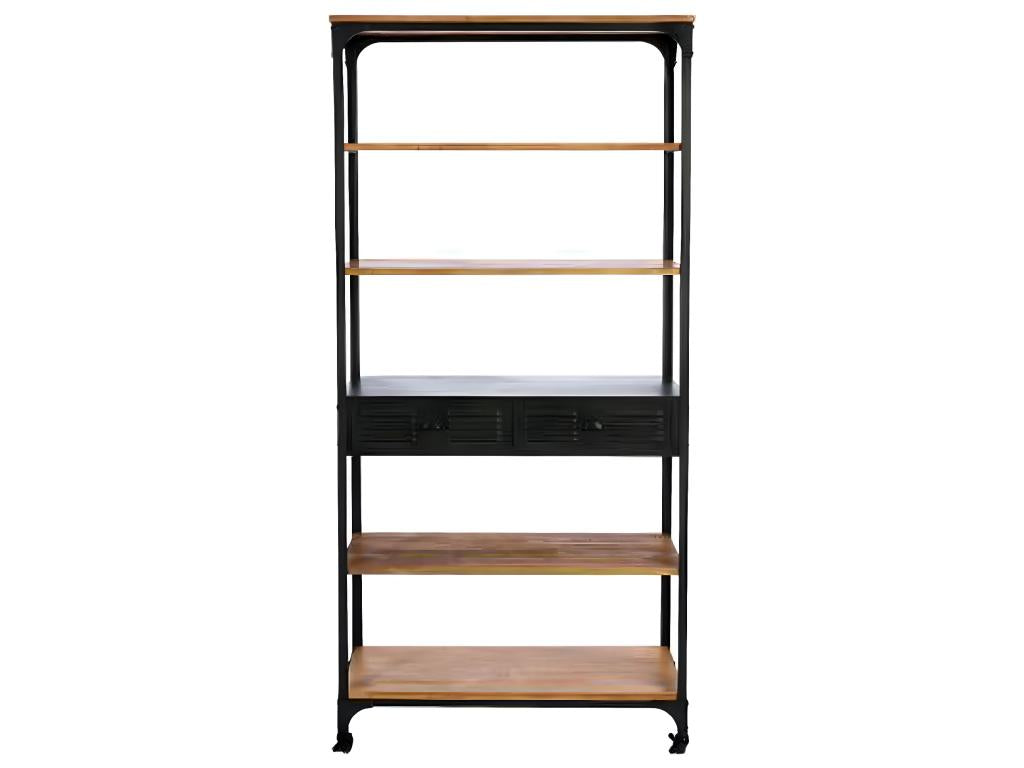 Libreria in legno di pino nero