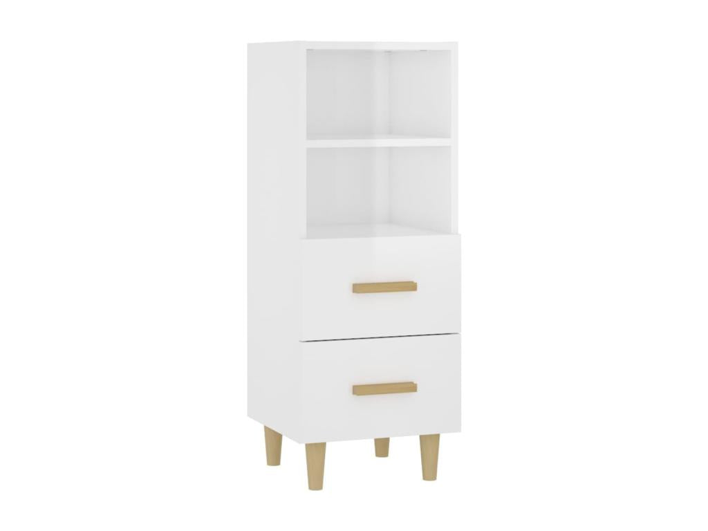 Credenza in legno ingegnerizzato bianco, 34,5 x 34 x 90 cm