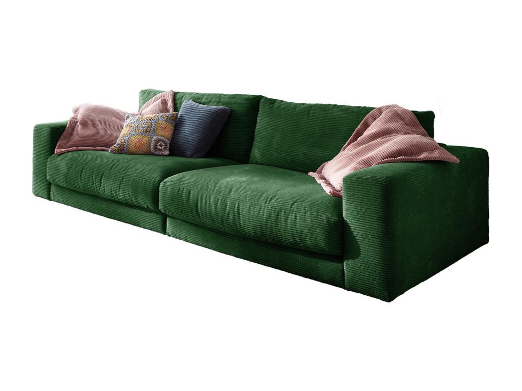 Divano in velluto verde