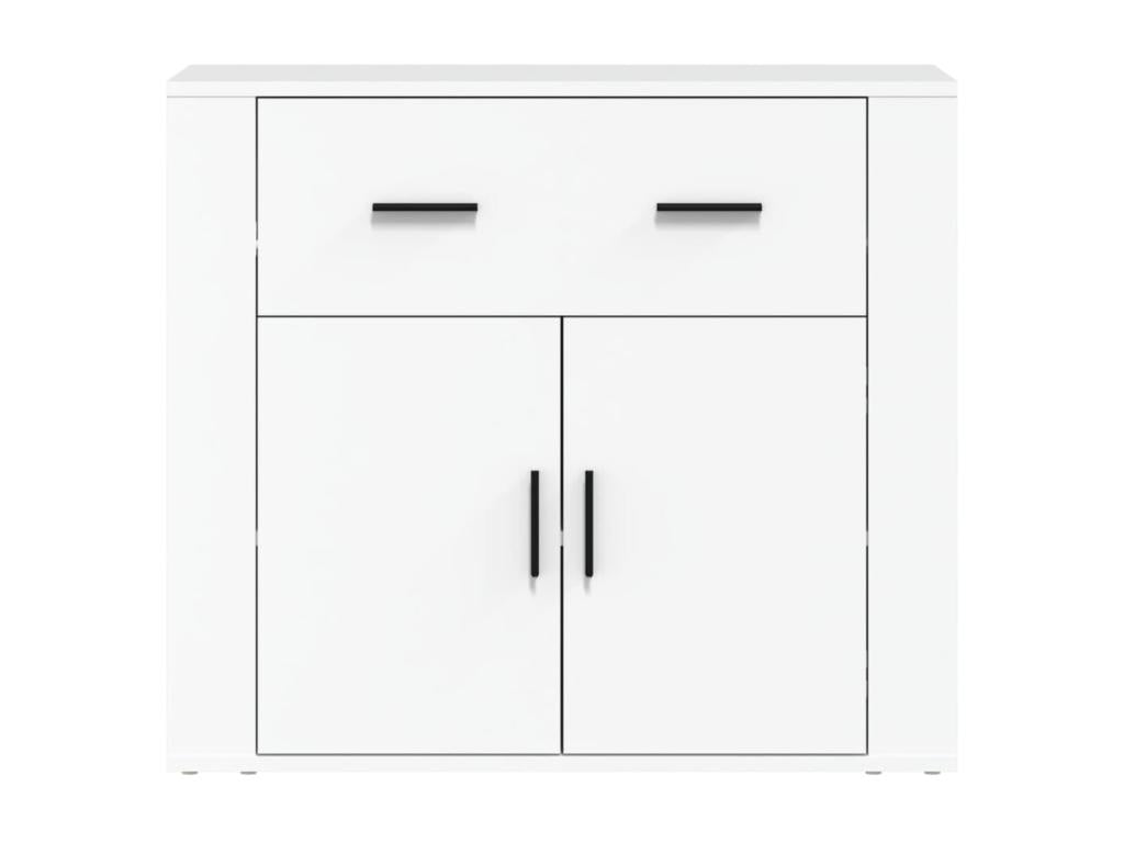 Credenza in legno ingegnerizzato bianco, 80 x 33 x 70 cm