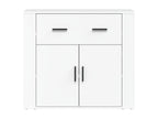 Credenza in legno ingegnerizzato bianco, 80 x 33 x 70 cm