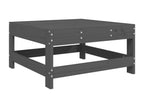 Set di mobili da esterno in legno di pino grigio