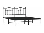 Struttura letto in metallo nero, 160 x 200 cm