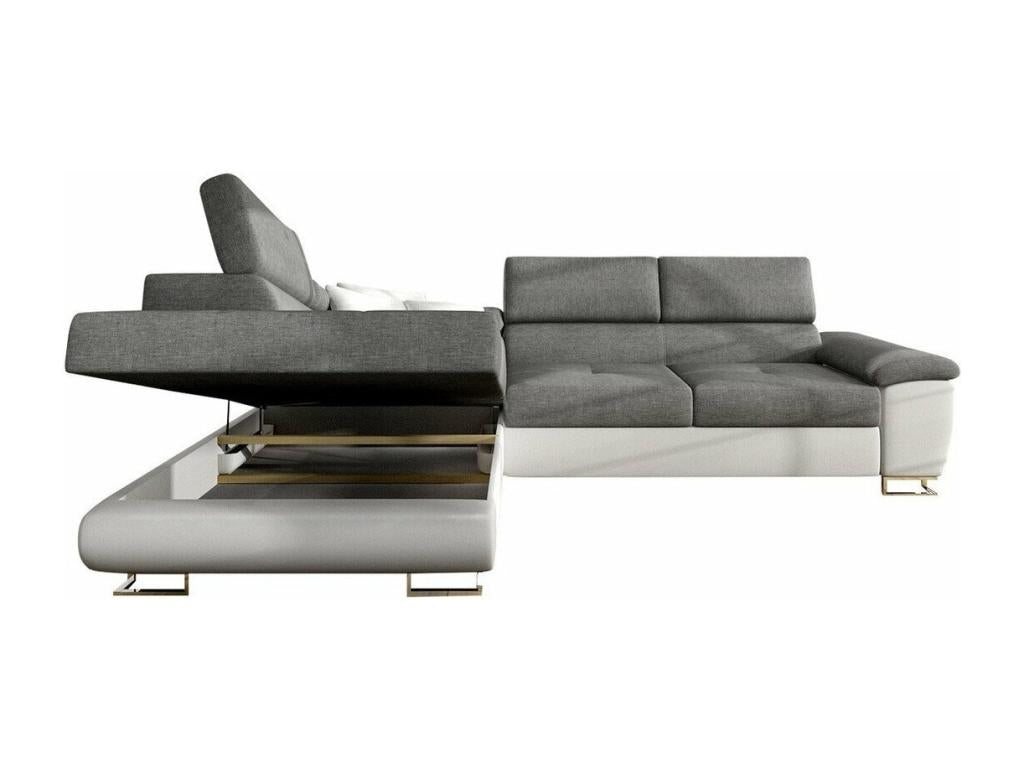 Divano grigio, 270 x 202 x 71 cm