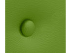 Letto in pelle verde, 105 x 105 cm